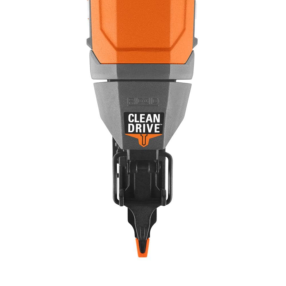 Clavadora neumática de clavos de 2-1/8 pulg. de calibre 18 con tecnología CLEAN DRIVE y bolsa de herramientas