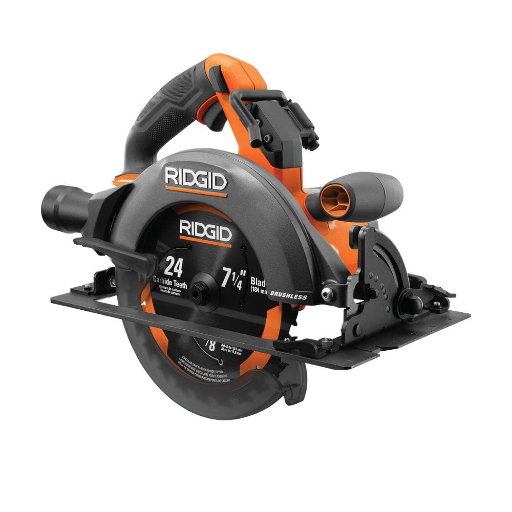 18V Brushless Cordless 7-1/4 Circular Saw (Tool Only) – RIDGID