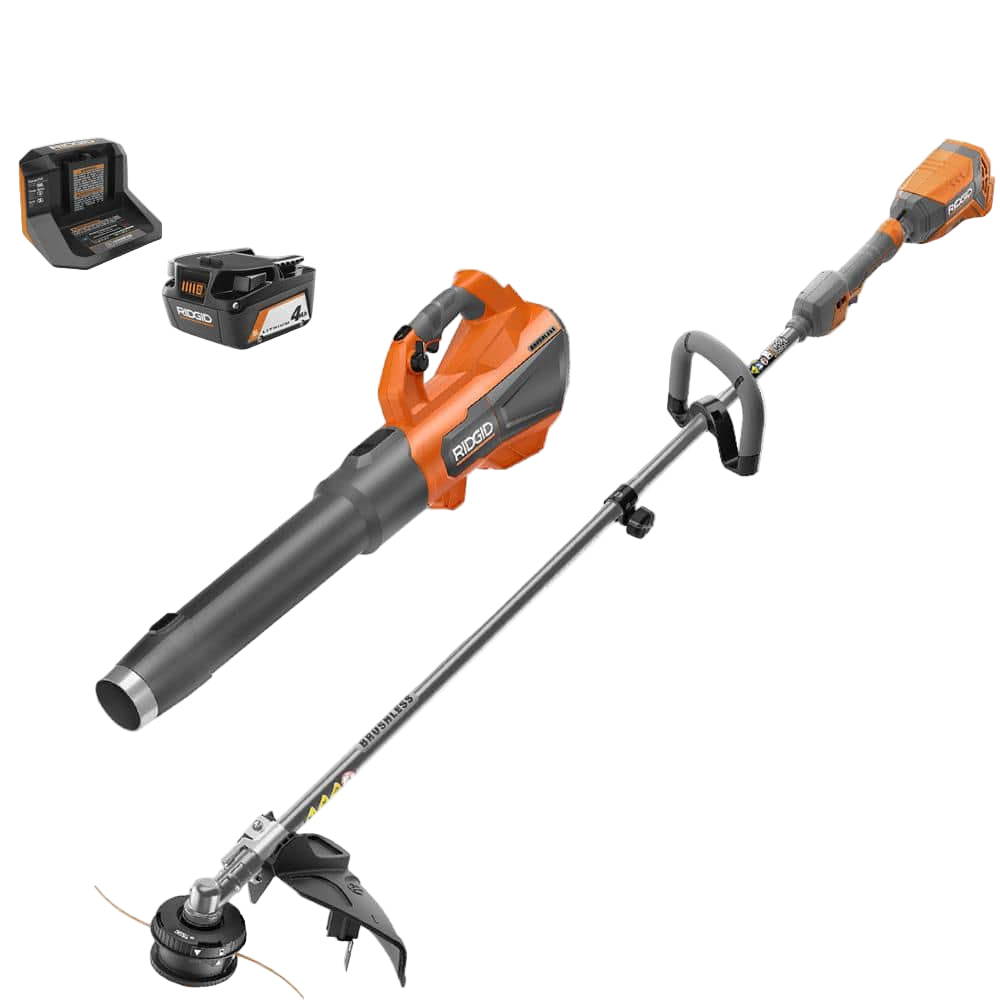18V Brushless 14 in. Cordless Battery String Trimmer and Leaf