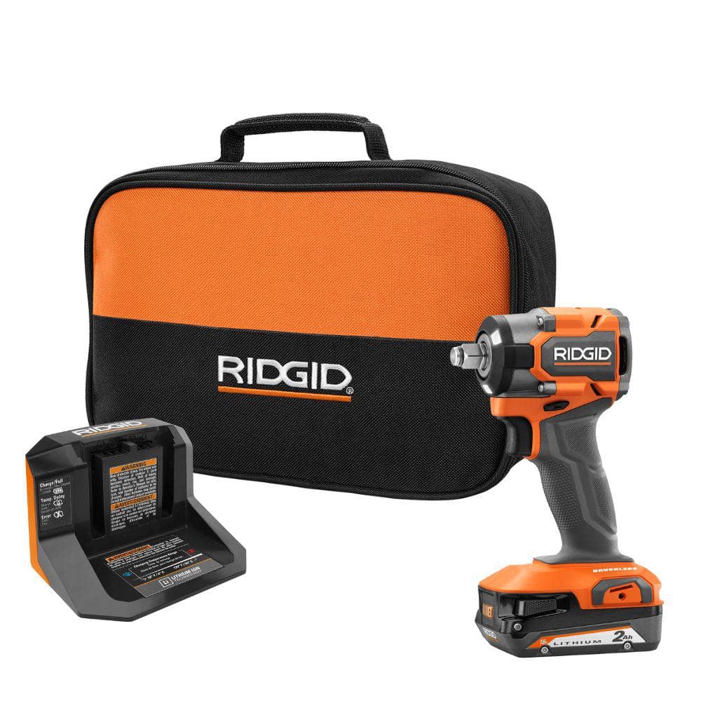 18V SubCompact Brushless Cordless 1/2 in. Impact Wrench Kit with