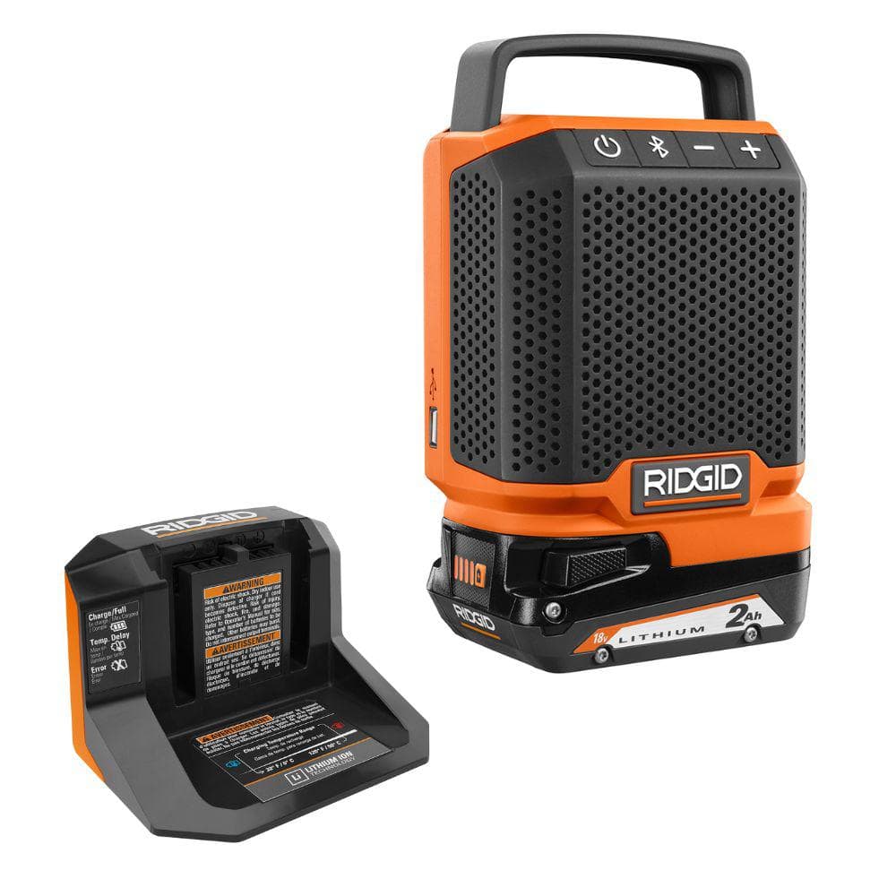 18V Cordless Speaker with Bluetooth Technology, 2.0 Ah Battery