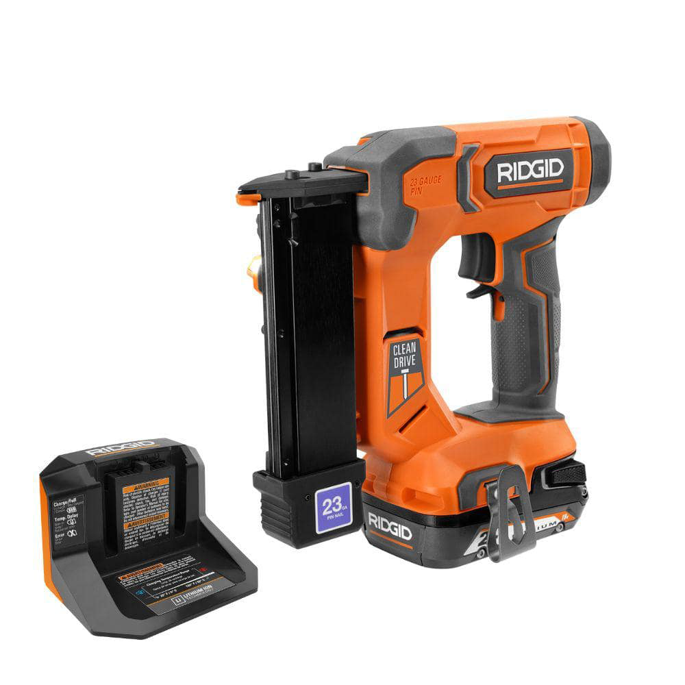 プリニー　904545 18V Cordless 23 Gauge 1-3/8 in. Headless Pin Nailer Kit with 2.0