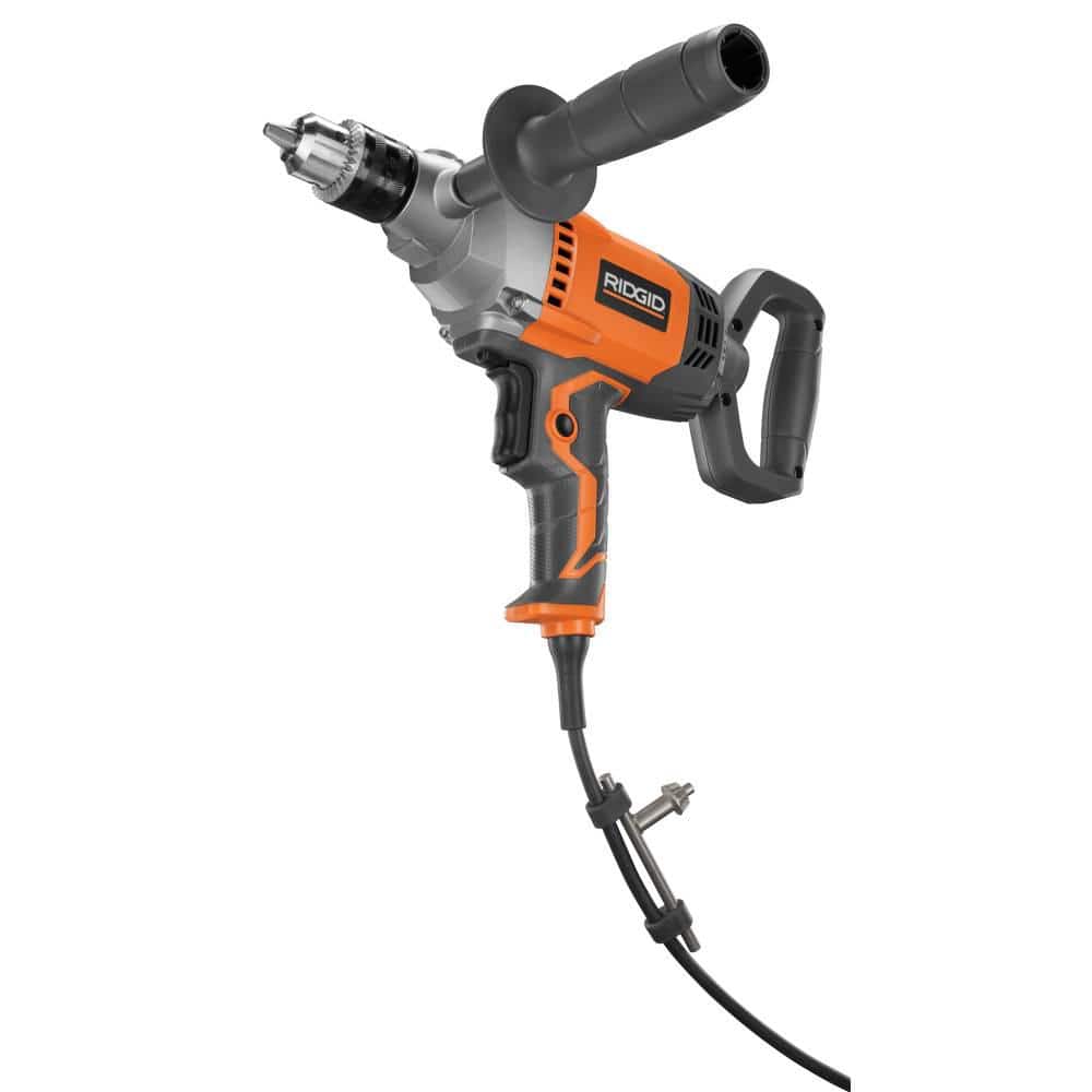 Mezclador de lodo con mango de pala de 1/2 pulg. y cable de 9 amperios