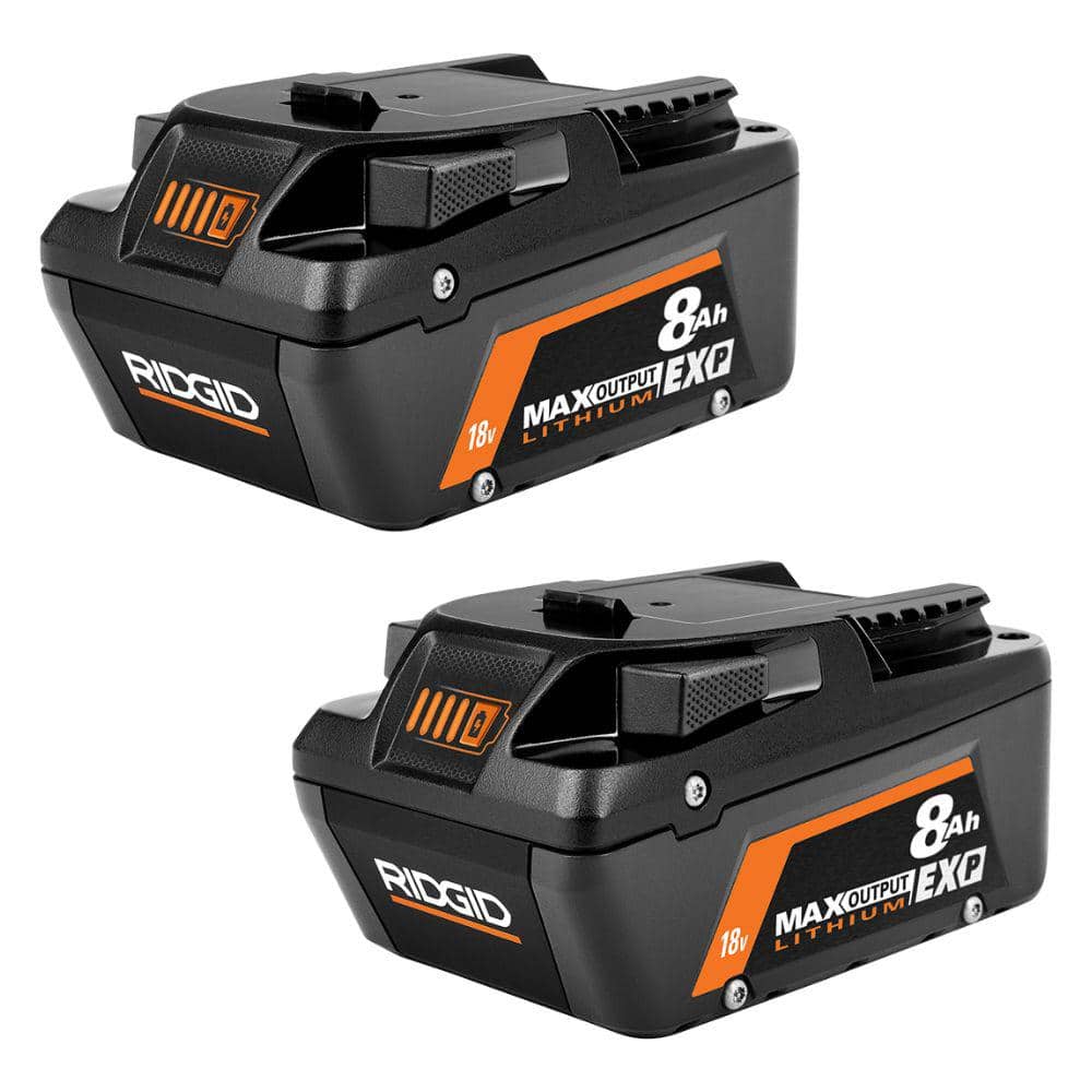 「ロイド」 18V 8.0 Ah Max Output EXP Lithium-Ion Battery (2-Pack) – RIDGID