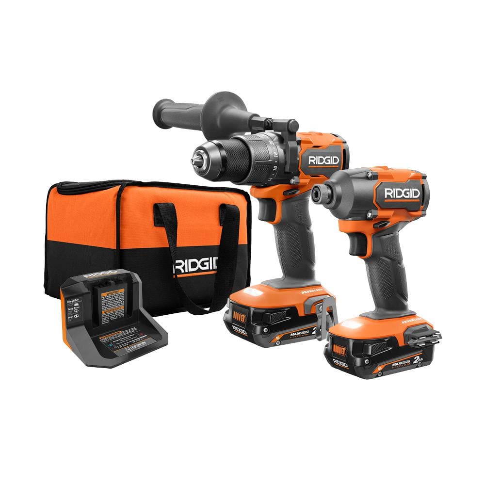 18V Brushless Cordless 2-Tool Combo Kit with Drill/Driver, Impact