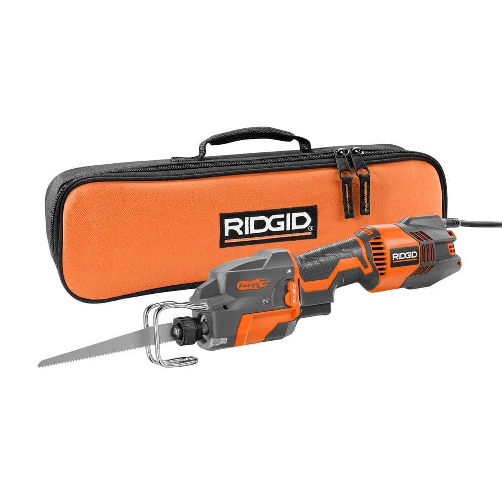 Thru Cool 6 Amp Corded 1-Handed Orbital Reciprocating Saw Kit – RIDGID