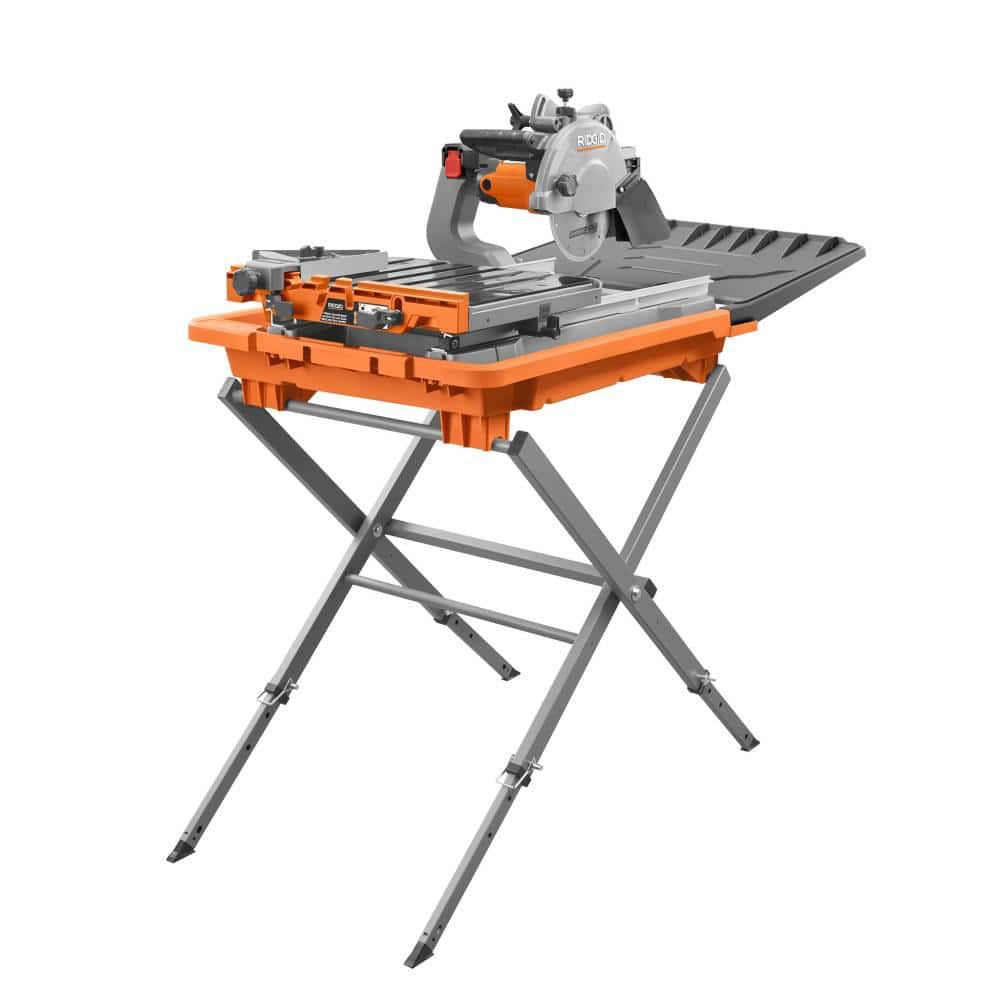 12 Amp 8 in. Blade Corded Wet Tile Saw with Extended Rip – RIDGID