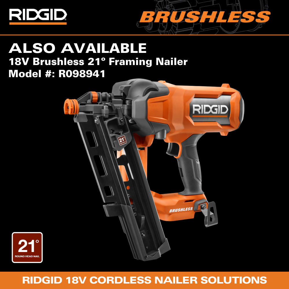 18V Brushless Cordless 30° 3-1/2 in. Framing Nailer Kit with 4.0 Ah Battery and Charger