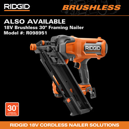 18V Brushless Cordless 21° 3-1/2 in. Framing Nailer Kit with 4.0 Ah Battery and Charger