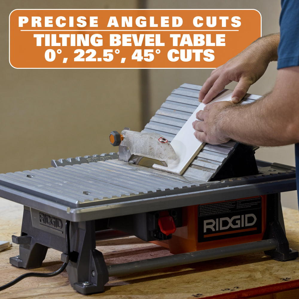 6.5 Amp 7 in. Corded Tabletop Wet Tile Saw – RIDGID