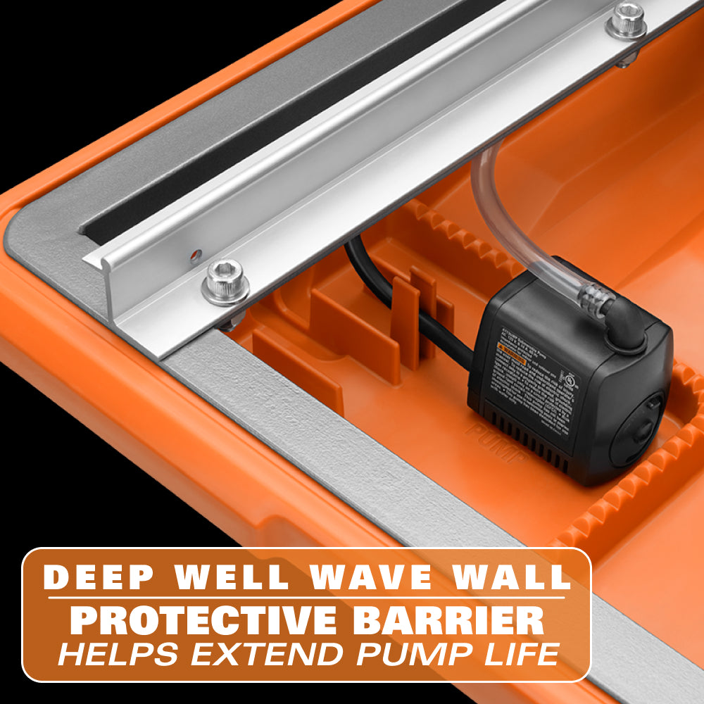 9 Amp 7 in. Corded Wet Tile Saw with Stand
