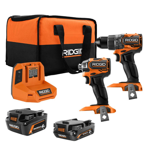 RIDGID NUKE Subcompact Brushless Drill and Impact Driver Combo Kit