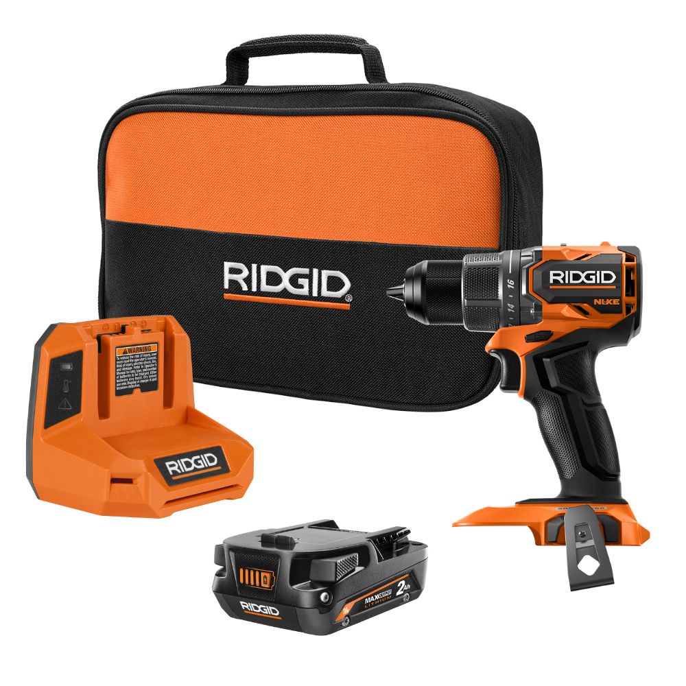 Kit de taladro/atornillador sin escobillas subcompacto de 1/2" NUKE de 18V