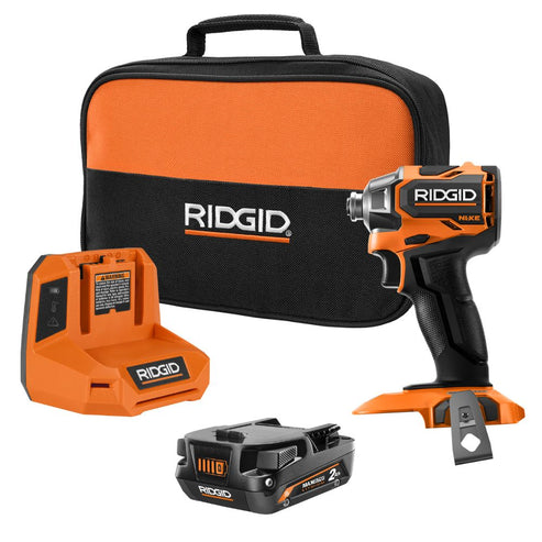RIDGID NUKE Subcompact Brushless 1/4 inch Impact Driver Kit