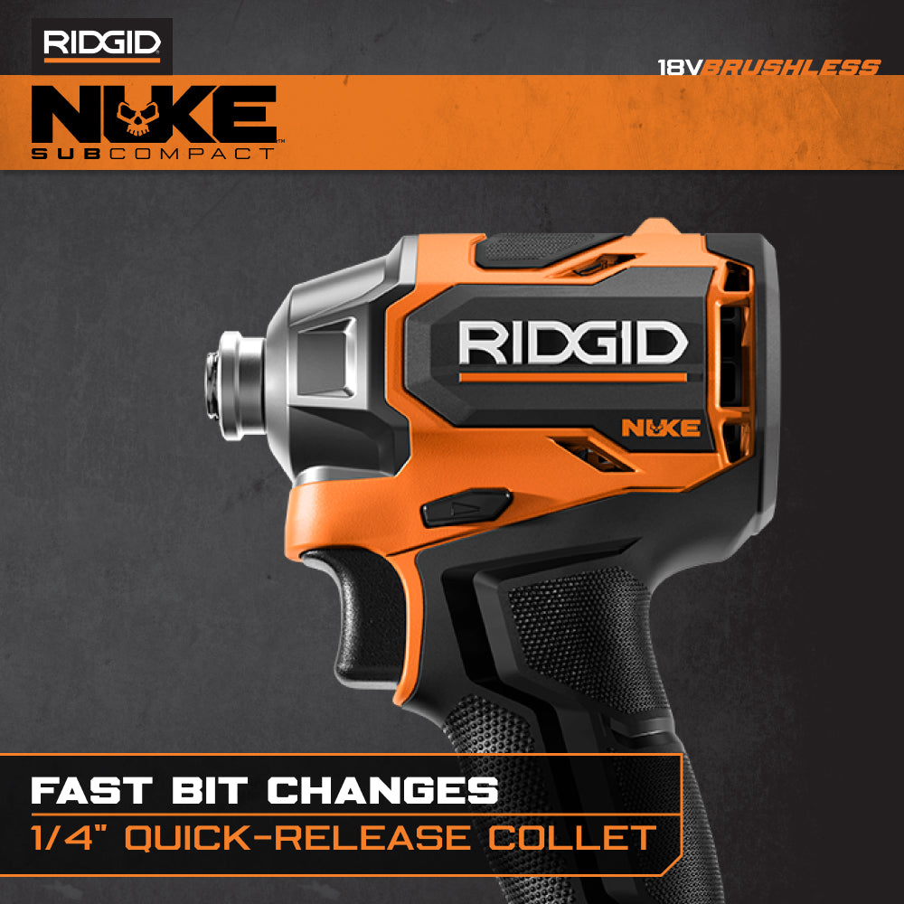 18V NUKE SubCompact Brushless 2-Tool Combo Kit with Hammer Drill
