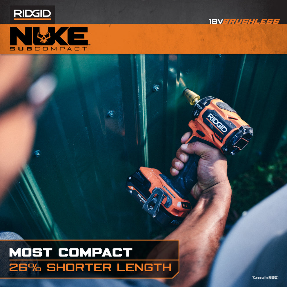 18V NUKE SubCompact Brushless STEALTH FORCE Oil Pulse Impact Driver ...