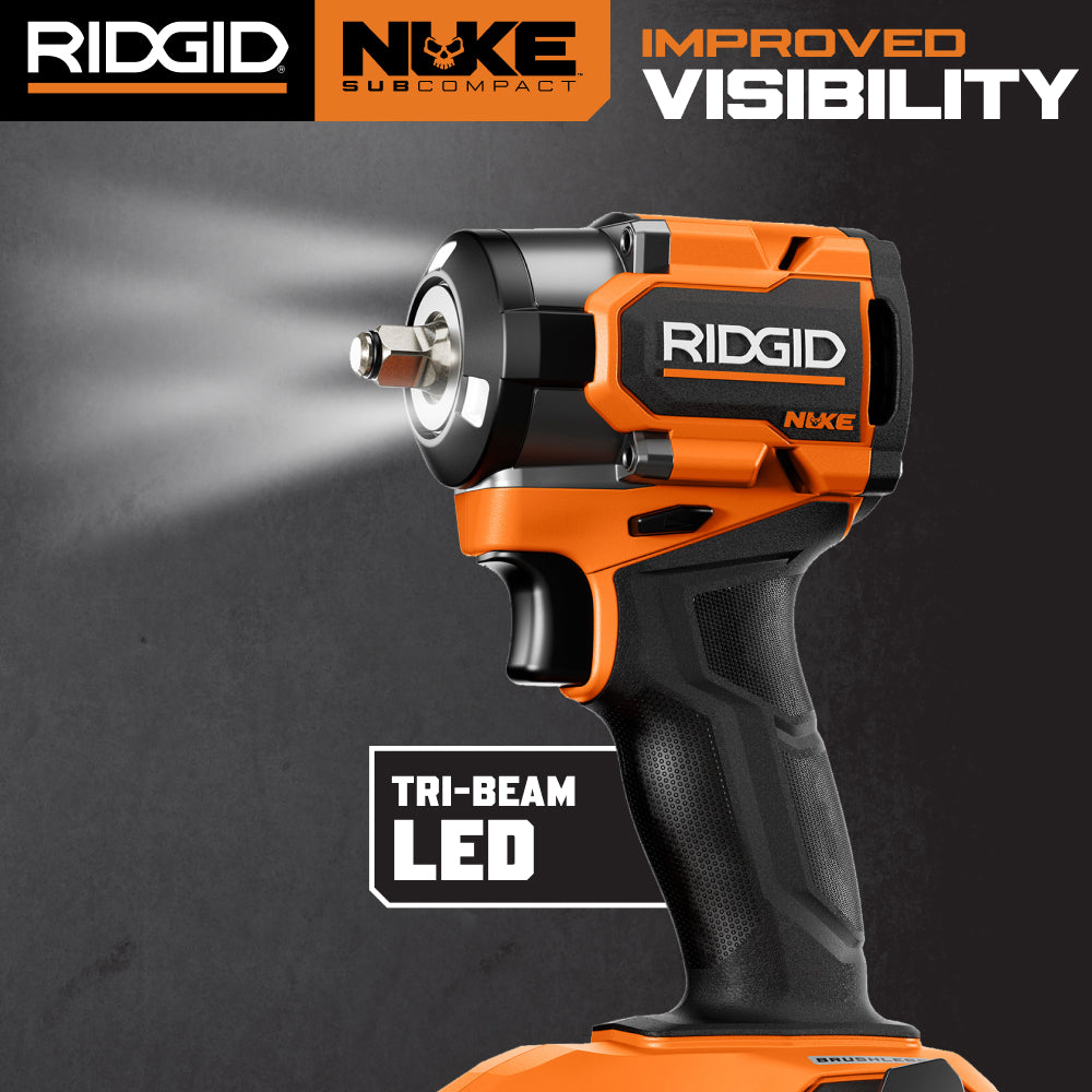 18V NUKE SubCompact Brushless 3/8" Impact Wrench