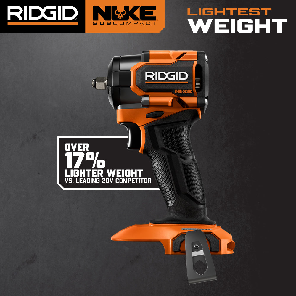 18V NUKE SubCompact Brushless 3/8" Impact Wrench