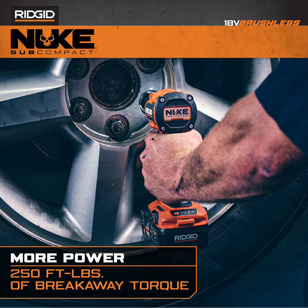 18V NUKE SubCompact Brushless 3/8" Impact Wrench