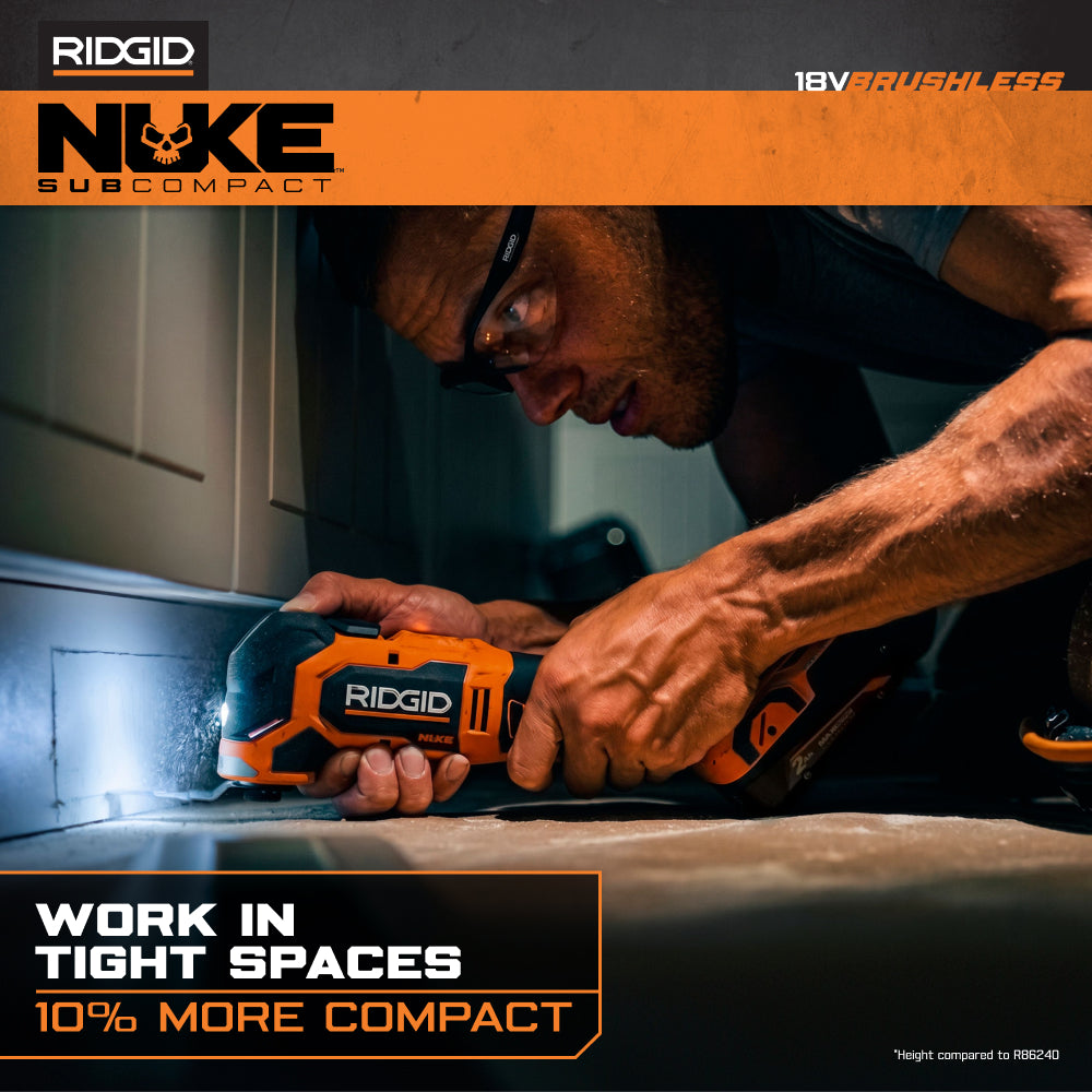 18V NUKE SubCompact Brushless Oscillating Multi-Tool