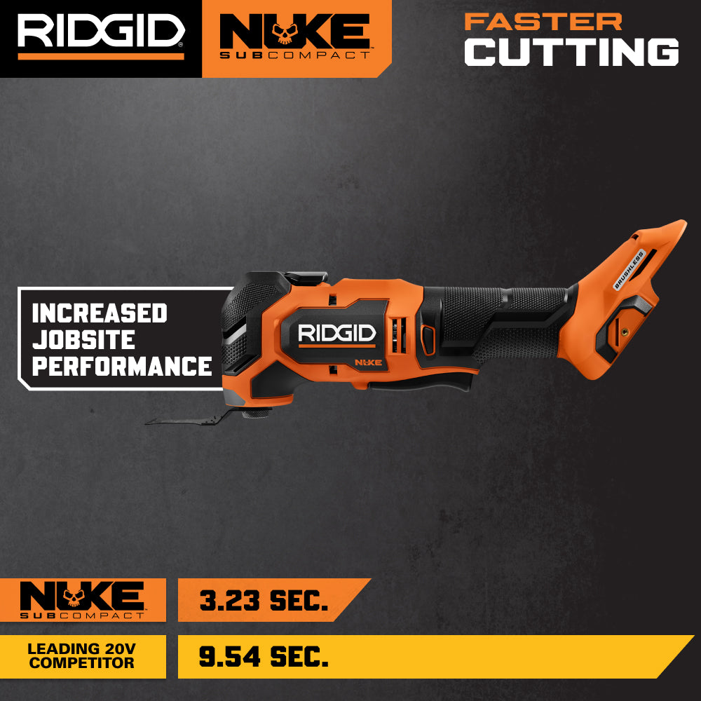 18V NUKE SubCompact Brushless Oscillating Multi-Tool