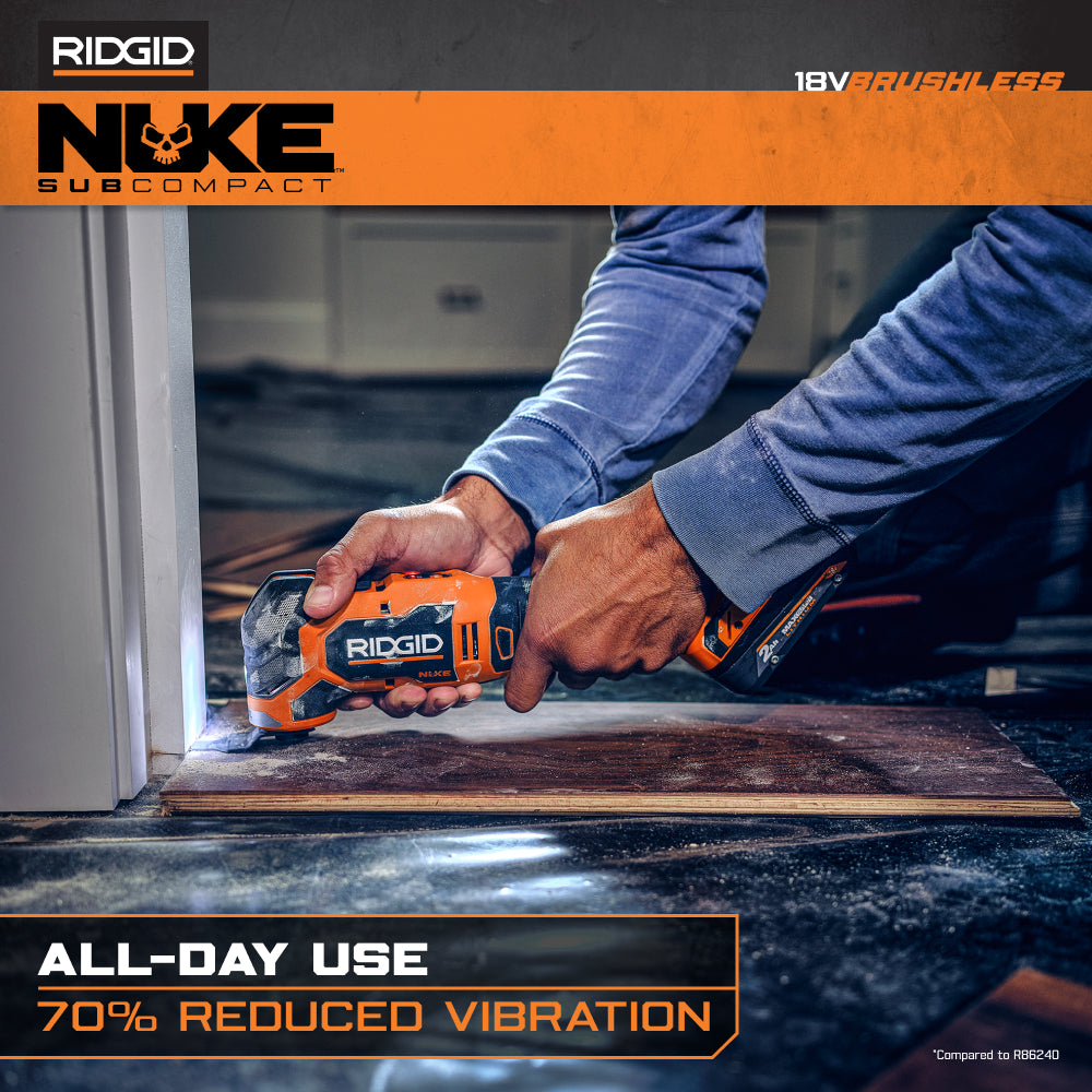 18V NUKE SubCompact Brushless Oscillating Multi-Tool