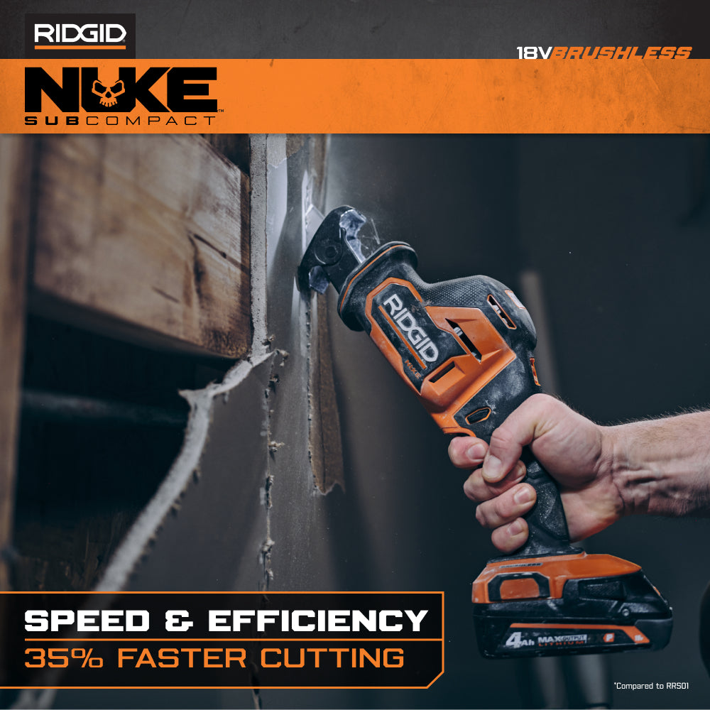 18V NUKE SubCompact Brushless One-Handed Reciprocating Saw