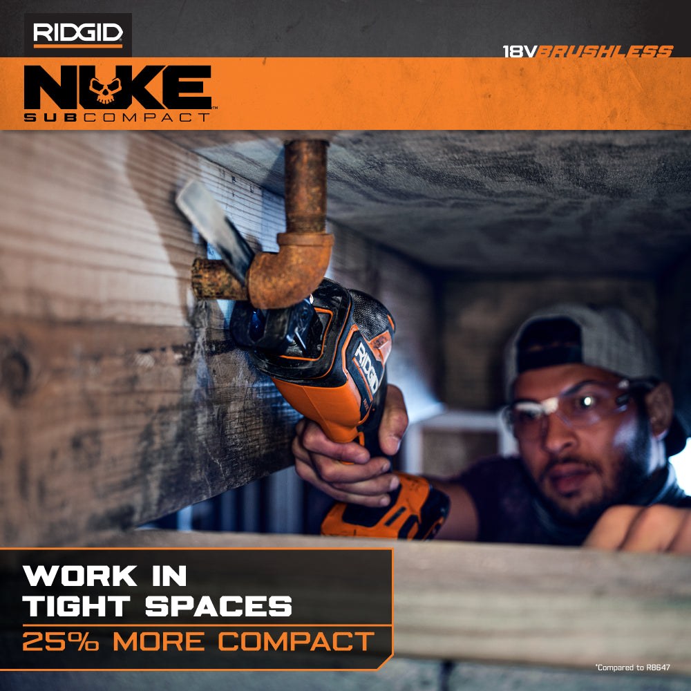 18V NUKE SubCompact Brushless One-Handed Reciprocating Saw