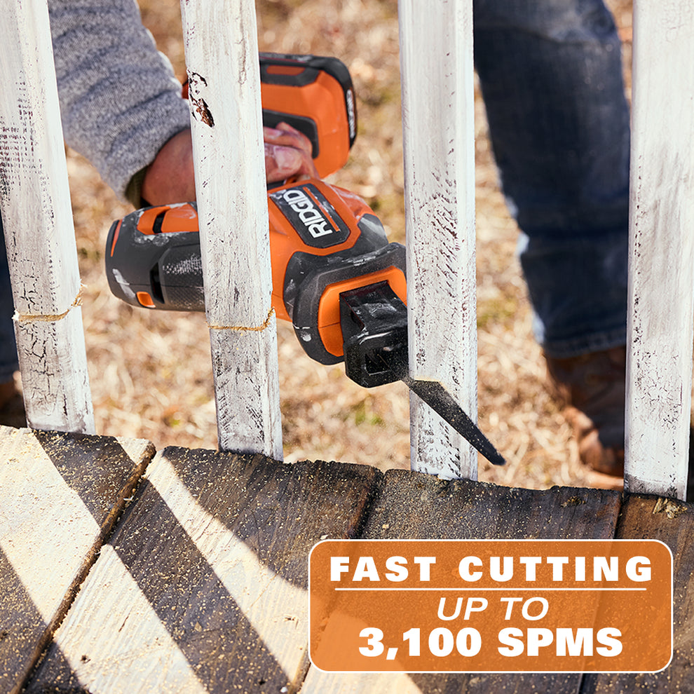 18V One-Handed Reciprocating Saw Kit – RIDGID