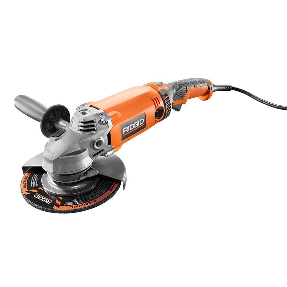 Amoladora angular con mango giratorio de 7 pulgadas y cable de 15 amperios