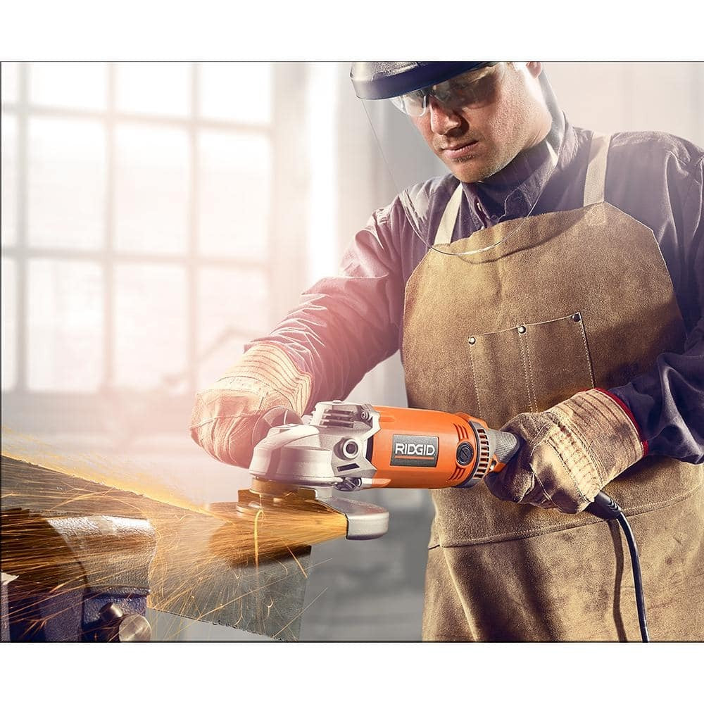 15 Amp Corded 7 in. Twist Handle Angle Grinder – RIDGID