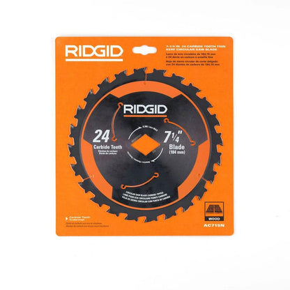 7-1/4 in. 24-Tooth Carbide Thin Kerf Circular Saw Blade