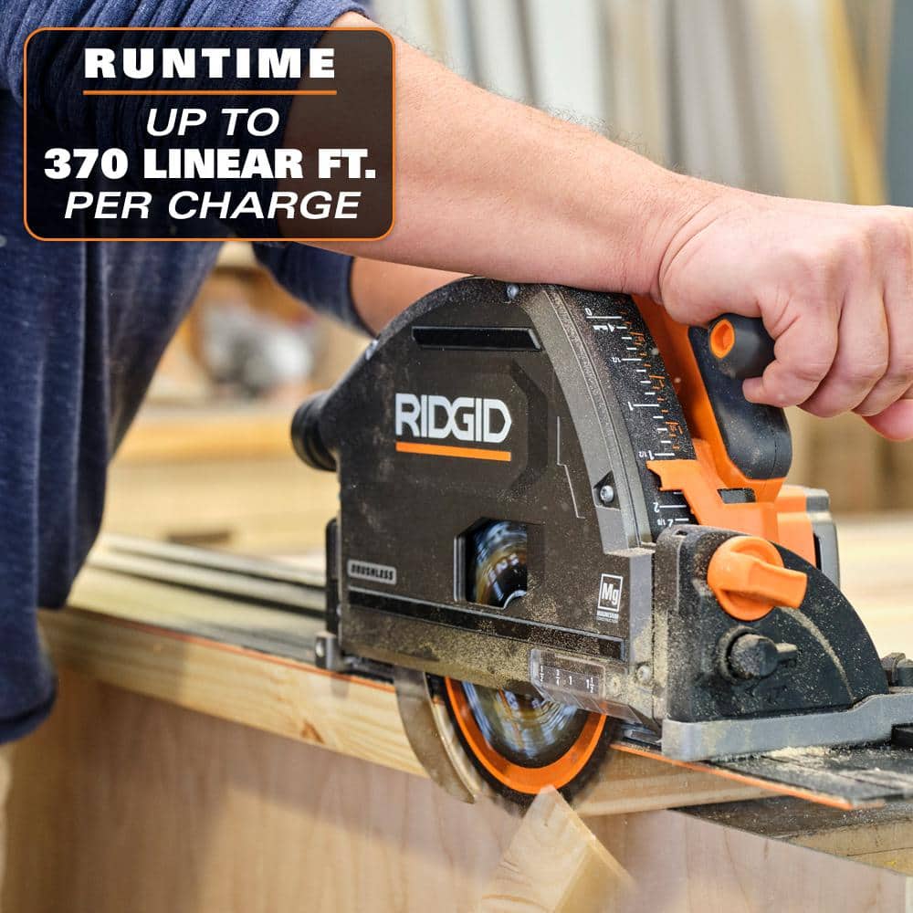 18V Brushless Cordless 6-1/2 in. Track Saw (Tool Only)