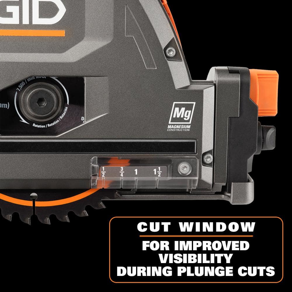 18V Brushless Cordless 6-1/2 in. Track Saw (Tool Only)
