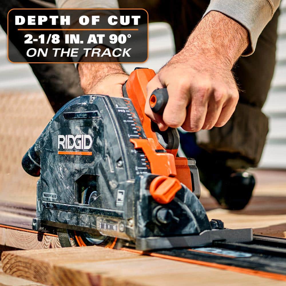 18V Brushless Cordless 6-1/2 Track Saw (Tool Only) – RIDGID