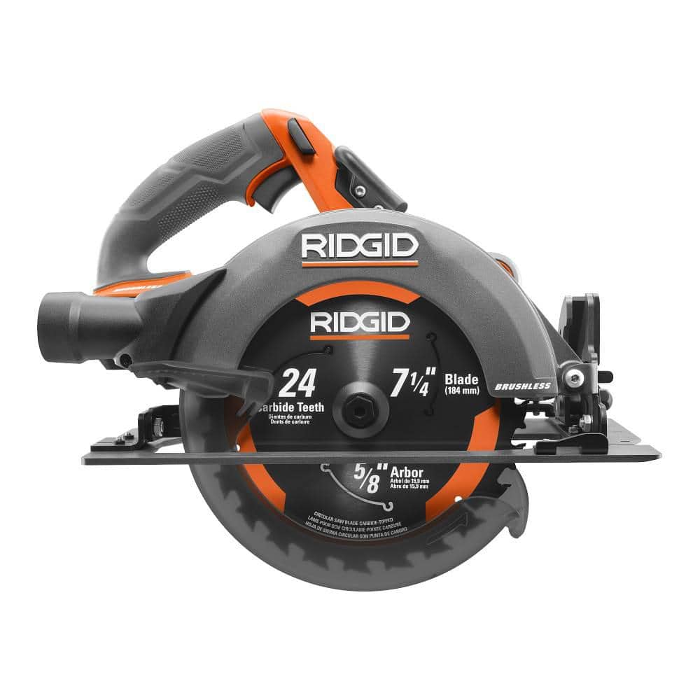 Kit de sierra circular inalámbrica sin escobillas de 18 V y 7-1/4 pulg. con batería de salida máxima de 4.0 Ah y cargador
