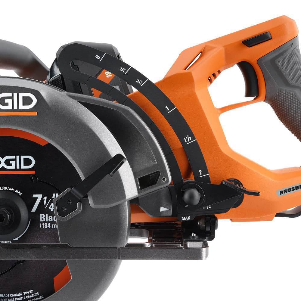 Sierra circular inalámbrica sin escobillas de 18 V y 7-1/4 pulg. con mango trasero (solo herramienta)