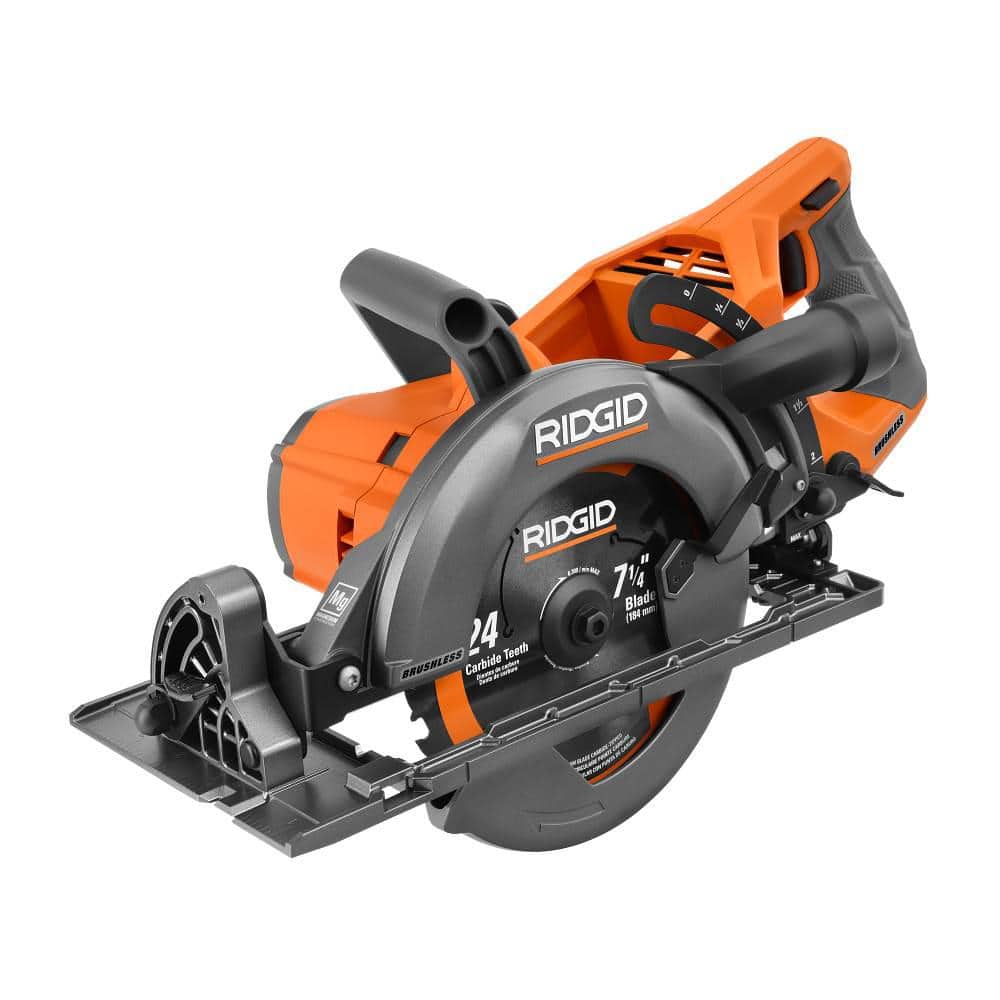 Sierra circular inalámbrica sin escobillas de 18 V y 7-1/4 pulg. con mango trasero (solo herramienta)
