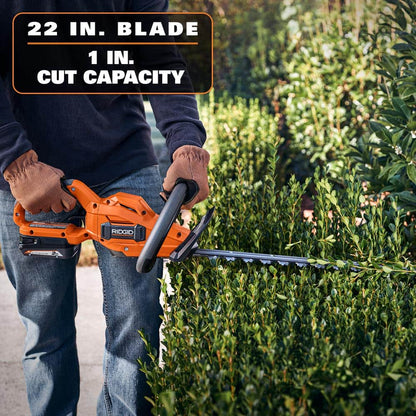 18V Brushless Cordless Battery 22 in. Hedge Trimmer (Tool Only)