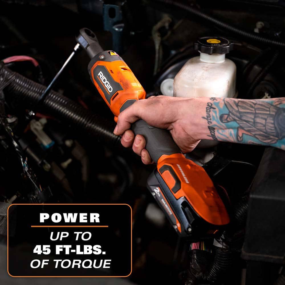 18V Brushless Cordless 1/4 in. Ratchet Kit with 2.0 Ah Battery and Charger