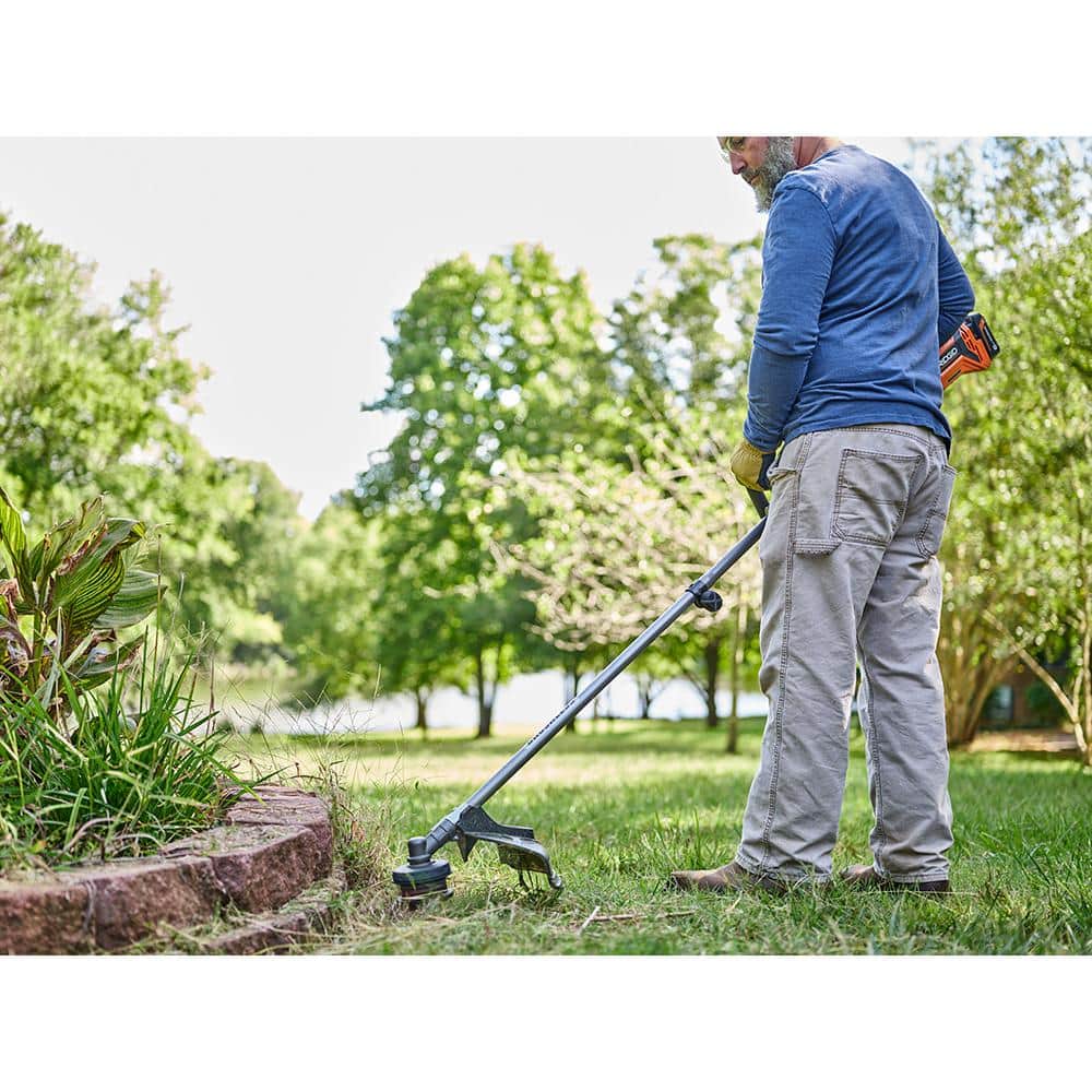 18V Brushless 14 in. Cordless Battery String Trimmer (Tool Only) – RIDGID