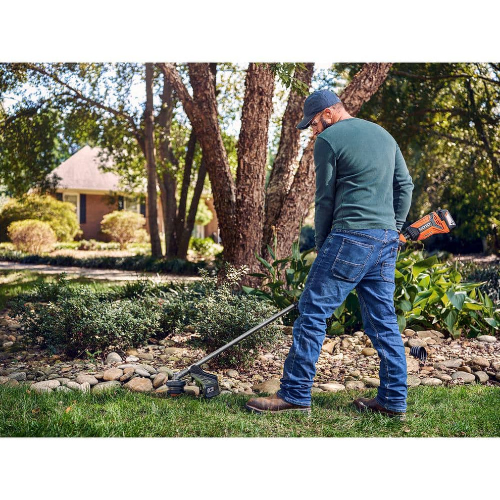Ridgid R01201 18V Brushless 14 in. Cordless Battery String Trimmer (Tool Only) – RIDGID