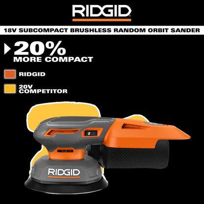 18V SubCompact Brushless Random Orbit Sander (Tool Only)