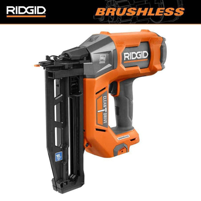 18V Brushless Cordless 16-Gauge 2-1/2 in. Straight Finish Nailer (Tool only)
