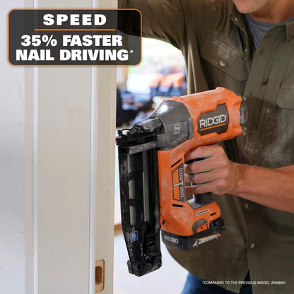 18V Brushless Cordless 16-Gauge 2-1/2 in. Straight Finish Nailer (Tool only)