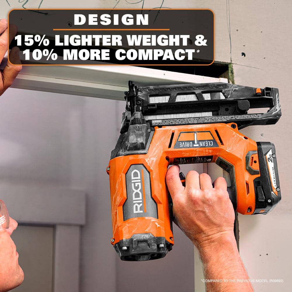 18V Brushless Cordless 16-Gauge 2-1/2 in. Straight Finish Nailer Kit with 2.0 Ah Battery and Charger