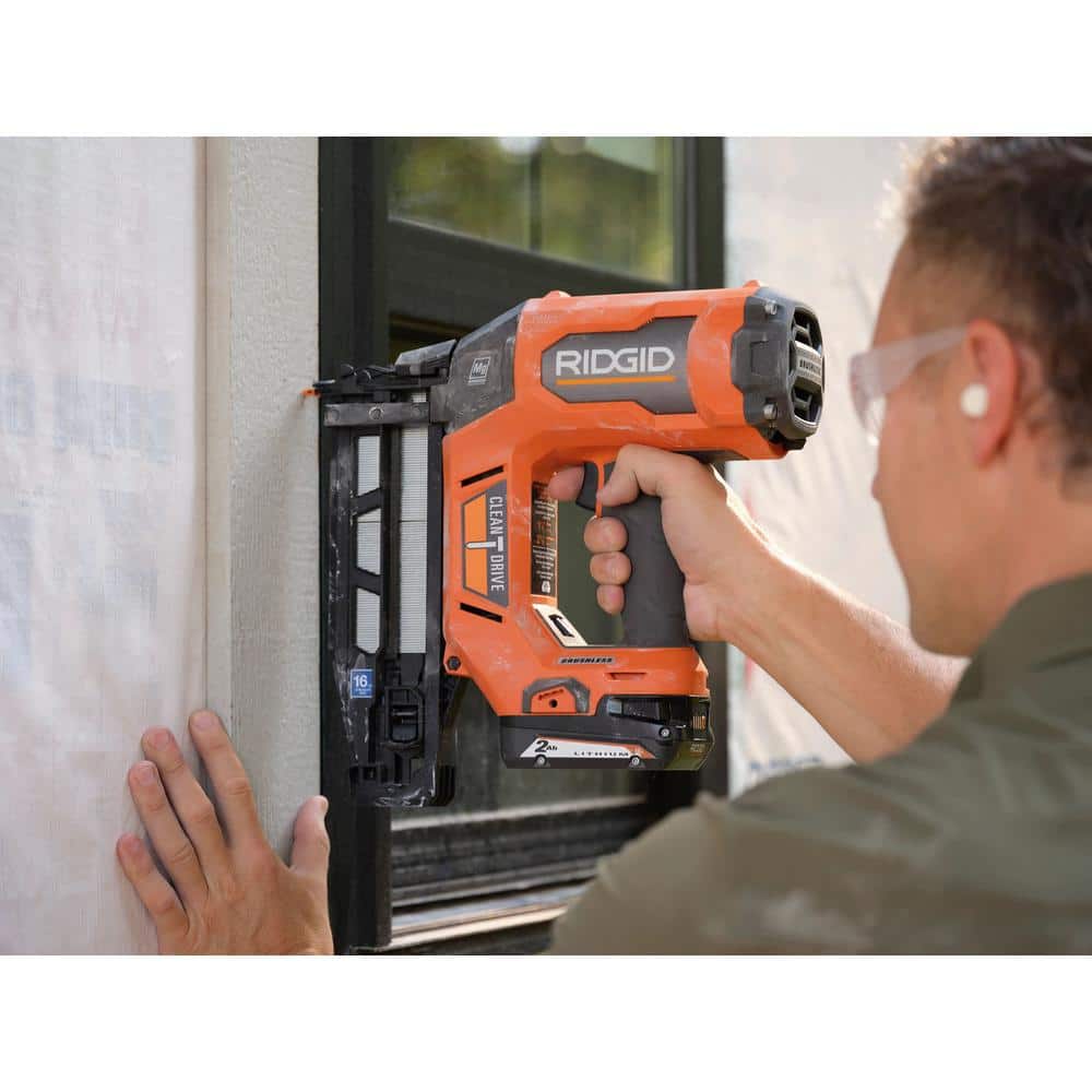18V Brushless Cordless 16-Gauge 2-1/2 in. Straight Finish Nailer Kit with 2.0 Ah Battery and Charger