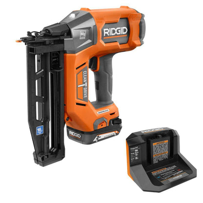 18V Brushless Cordless 16-Gauge 2-1/2 in. Straight Finish Nailer Kit with 2.0 Ah Battery and Charger