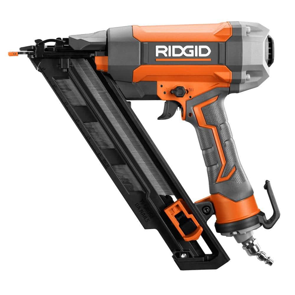 Pneumatic 15-Gauge 2-1/2 in. Angled Finish Nailer with CLEAN DRIVE Technology, and Tool Bag
