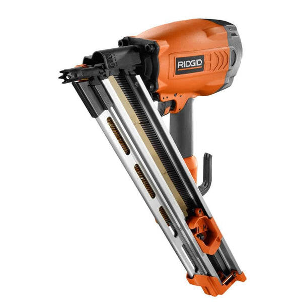 Pneumatic 30 to 34-Degree 3-1/2 in. Clipped Head Framing Nailer – RIDGID